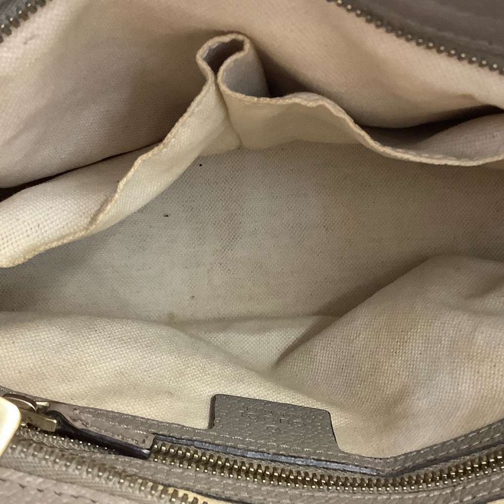 GUC Gucci Beige and Gray Women's Tote Bag - Picture 9 of 10